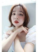 イメチェン美髪外ハネボブナチュラルボブウルフ