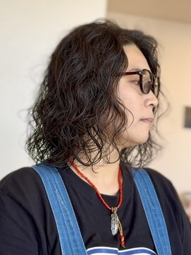 ロトヘアー(Roto hair) ジョニーデップ風パーマスタイル 【Rotohair】
