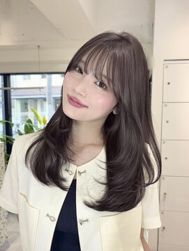 オニキス(ONYX) e150韓国ミディレイヤーカットブリーチなしヘーゼルベージュ