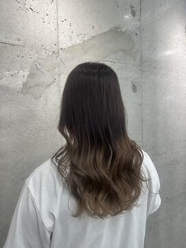 アジールヘア 赤羽駅南口店(agir hair) ブリーチダブルカラーグラデーションカラーミルクティー赤羽南口