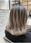【Feria渋谷】ショートバレイヤージュ☆渡邉悟