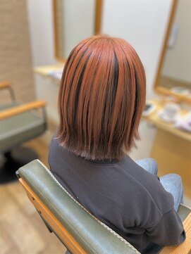 エンリエアー(enri h air) 縮毛矯正＋アンブレラカラー