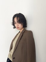 カフ(CAF)&nbsp;CAF 照下 20代 30代 40代　黒髪小顔ボブパーマ大阪 梅田 心斎橋