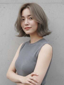 ヘアサロンM 新宿 くびれ/レイヤーカット/切りっぱなしボブ/新宿/顔まわり/前髪