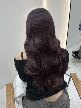 ジーナ 吉塚(Zina) 艶巻き ワインレッド【福田れん】吉塚美容室 髪質改善 暖色系