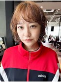 ボブミディアム前髪カットおくれ毛_F41600