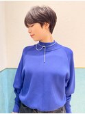 ハンサムショート/丸みショートボブ/20代30代40代50代/顔周り