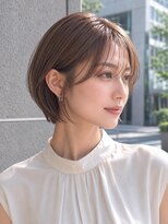 ソース 堺東(SOURCE)&nbsp;大人ショートへア×艶感ベージュ