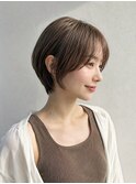《自然体でキマる》丸みハンサムショート