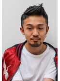 グランジツーブロック刈り上げスパイキーアップバングイメチェン