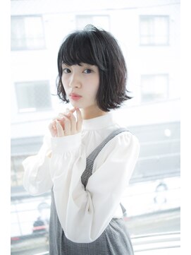 サロンドミルク 原宿(salon de MiLK) 【salon de MiLK 原宿】ニュアンスカール×ネイビーブルー