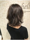 髪質改善外ハネソフトウルフ簡単まとまるツヤカラーカーブカット
