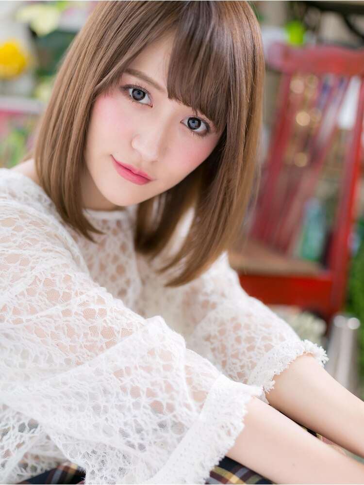 ☆オンブレオレンジカラー♪ストレートセミディ20代30代40代☆6 
