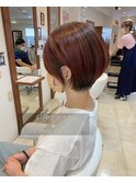 【just hair 京急久里浜店】ショート/ショートボブ/ピンク