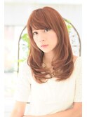 柔らか小顔ロング＿ロング＿アッシュグレージュ［東陽町]
