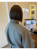 朝の時短ヘア/纏まる艶ボブ【秋山】船橋ボブ/船橋/ボブ/縮毛矯正