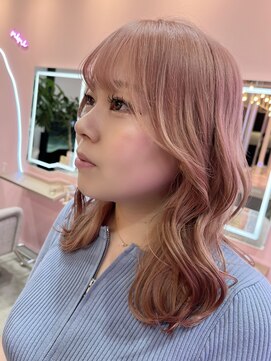 ウィクシーミミ 栄矢場町店(wixy mimi) コーラルピンクベージュカラー♪