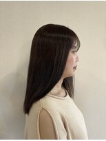 ヘアーアートミュージアム(Hair Art Museum)&nbsp;ダークチョコブラウン/艶髪/切りっぱなし　10/17
