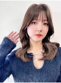 韓国風くびれヘア / レイヤーカット / ミディアム