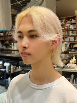 ノラ ヘアーサロン(NORA HAIR SALON) 【石山】ハイトーンボブ抜きっぱなし