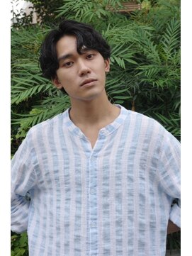 ブークル(boucle) サイドパートパーマ　大人パーマ　色気パーマ