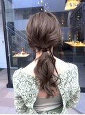 結婚式二次会セット☆大人可愛いモテ髪編み込みヘアアレンジ
