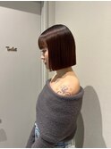 【hinana】ぱつっと感が可愛い♪切りっぱなしボブ