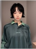 デジタルパーマレイヤーカット顔周り前髪ボブショート/渋谷