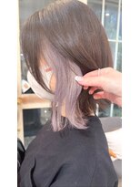 ネオリーブ チロル 横浜西口店(Neolive CiroL.)&nbsp;デザインカラー/横浜インナーカラー/ホワイトグレー【横浜】k