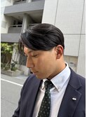 ビジネスマン/黒髪/センターパート/刈り上げ/メンズ