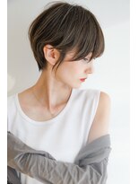 カライングドゥ(ing deux) 大人可愛い20代30代40代黒髪前下がりショートボブ丸みショート◎