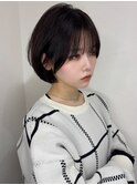 小顔見えが叶う 丸みショートボブ