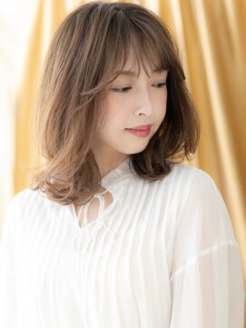 カバーヘア ブリス 大宮西口(COVER HAIR bliss) ウォームブラウン立体感ミディアムレイヤーカットX大宮30代40代