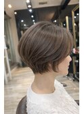 大人キレイめショートボブ　30代40代50代