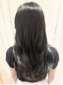 ダークグレージュ×透明感カラー