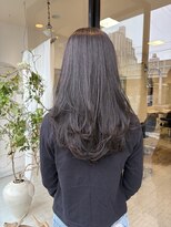 ハロウ&nbsp;岡山ロング髪質改善ミントグレージュ透明感カラー