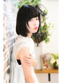 【Grous Hair】伸ばしかけでも可愛い☆ナチュラルボブ