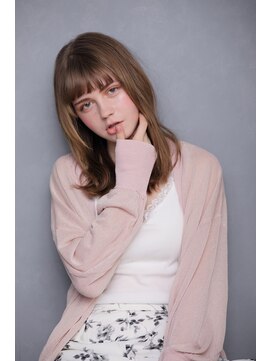 ヘアーズ ベリー 四条畷店(hairs BERRY) グレージュハイライト_無造作カールミディアム