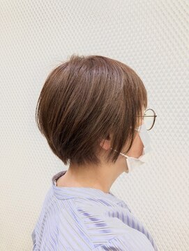 クオリス 上福岡店(QUALIS) 小顔/ショート/ショートボブ/暖色系カラー/白髪染め/40代50代