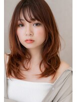 カバーヘア ブリス 大宮西口(COVER HAIR bliss)&nbsp;こっくりピンクベージュ小顔レイヤーロングX大宮10代20代30代