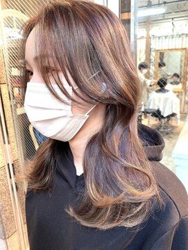 アリュウル 表参道(ALLURE) 【ブラウンカラー】【透明感カラー】ブラウン　ベージュ　水越