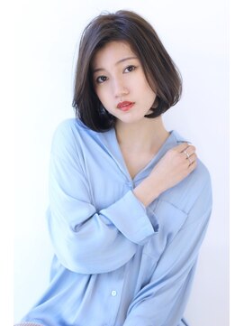 オーロ 西宮店(ORO) かきあげバングでうるツヤボブ