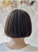 丸みのあるボブ