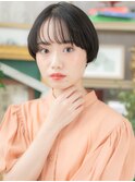 グレイアッシュ黒髪小顔ミニボブ束感ショートc5浦和20代30代40代