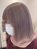 ベレーザ 渋谷(BELEZA)&nbsp;2299外国人風カラーフリンジバングミルクティーバニラベージュ