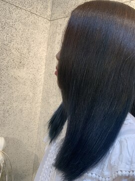 ミルコ バイ クラク(MIRUCO by KURAKU) ブルーアッシュ 裾カラー 10代 20代