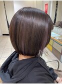 イヤリングカラー×ボブ