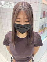 ロンドルーチェ 心斎橋(Lond luce)&nbsp;ダークアッシュ/ミディアムレイヤーカット［髪質改善/縮毛矯正］