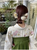 【hair salon W】卒業式ヘア&袴着付け
