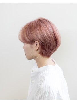 ルプラ ガーデン(le-pla garden) ピンクベージュ#ショート#ケアブリーチ#ダブルカラー#豊橋#豊川